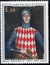 STAMP / TIMBRE DE MONACO N° 734 ** ART / TABLEAUX / RAINIER 1° PAR CHARPENTIER