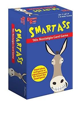 《NEW》Smart Ass 90s Nostalgia Card Game Stand-Alone or Expansion Factory Sealed