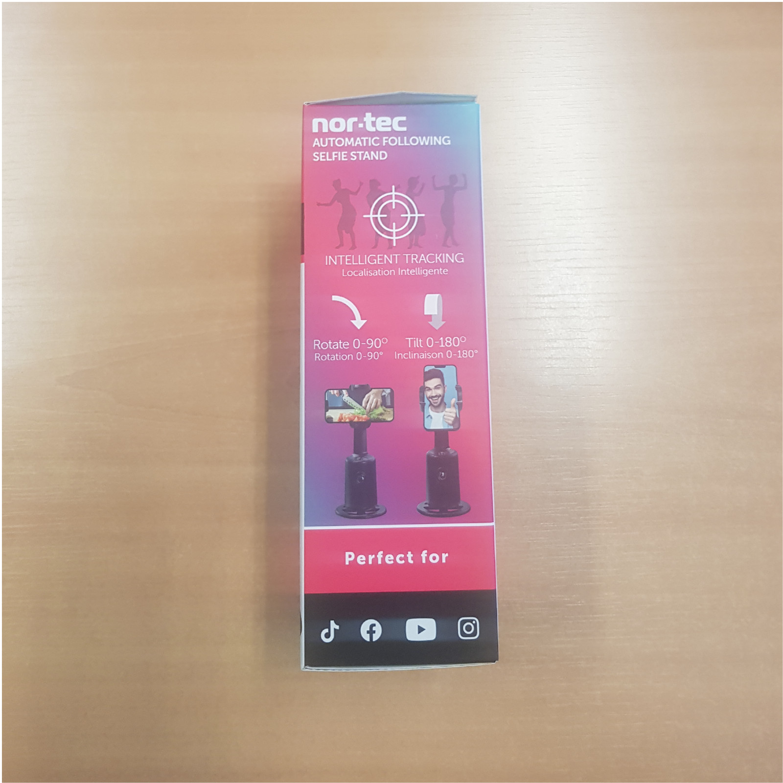 Support à selfie Nor-Tec extensible avec mini trépied universel pour smartphone