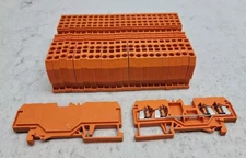 24 Pack Wago 280-835 4 Conductor Through Terminal Block 20 Amp 800V 28-12 Awg