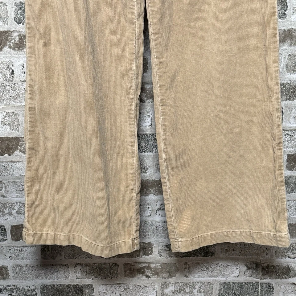 VTG Newport News Corduroy Wide Leg  Pants women Sz 6 Cargo Y2k Zip pockets Boho - Image 3 of 4