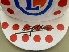 Giulio Ciccone Lidl Trek Tour de France Maglia Maillot à pois Original cap Sign