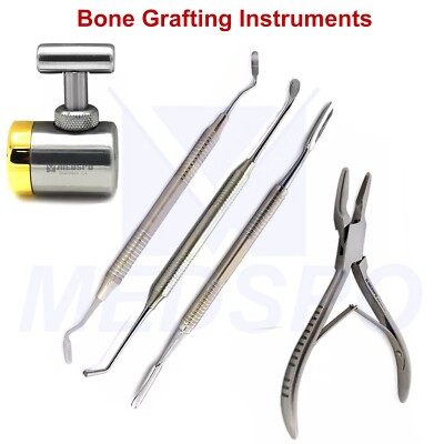Surgical Bone Crusher Mill Grinder Friedman Dental Implant Rongeur Palti Spoon