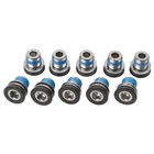 ISIS M15 Axle Bolt Pair Silver Black for Bosch and Brose E-Bike