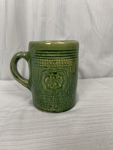 Vintage McCoy Stoneware Grape Shield Pottery Tankard Beer Stein Mug Cup - Picture 3 of 6