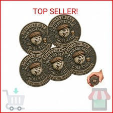 Over Par Old Bastards Golf Coin, Funny Golf Challenge Coin, Golf Club Lifetime M