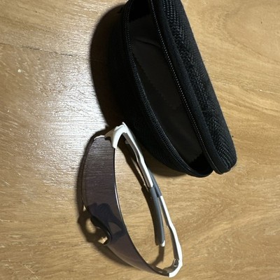 E/Zero Baseball Style Sunglasses And Case White Frame