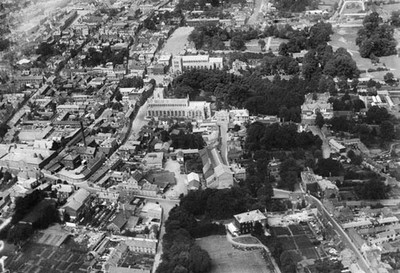 St Mary's Church and St James's Cathedral and Abbey Gardens, Bury St OLD PHOTO