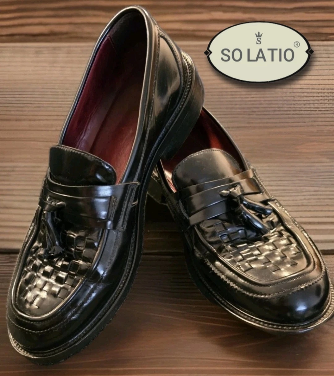 SOLATIO 107 Boxtop, Basket Weave, Tassel Loafers, Unisex, Size 6, Northern Soul