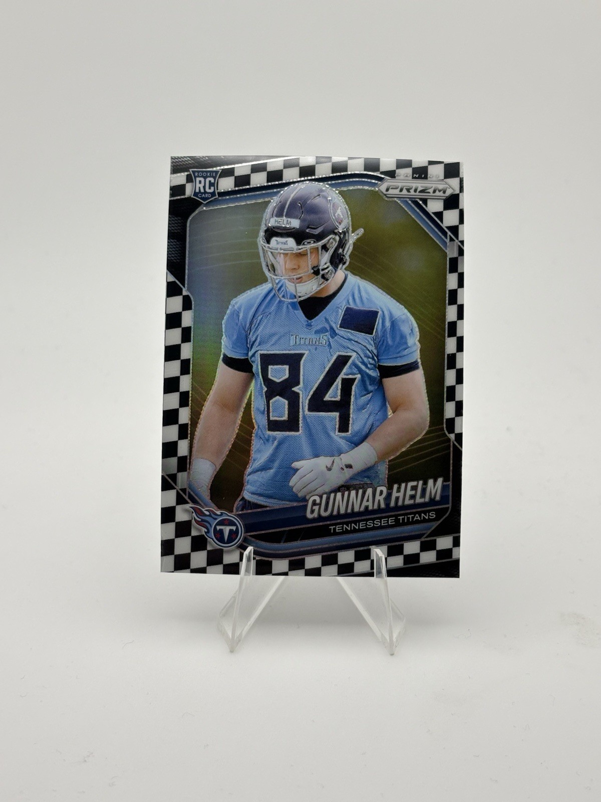 2025 Panini Prizm - Rookies Gunnar Helm #359 Black And White Checker Prizm (RC)