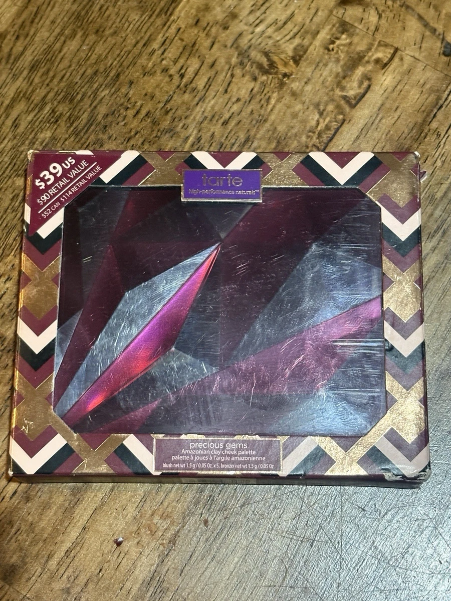 Tarte Precious Gems Amazonian Clay Cheek Blush Bronzer Palette LTD Holiday Ed.