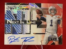 2025 Leaf Metal Payton Thorne Next in Line Red White & Blue Auto 1/2 #NL-PT1