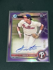 2022 Bowman Chrome Gavin Tonkel PURPLE /250 AUTOGRAPH