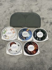 PSP UMD Movie/Game Lot Harry Potter Marvel Cards Riddick  Case Bundle