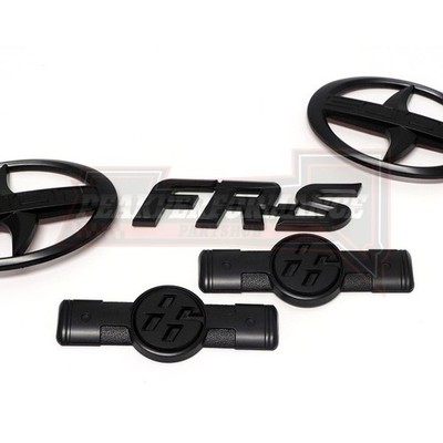 Front Rear Side Emblem For FR-S Scion FRS Matte Nameplate 2012 - 2014 2015 2016