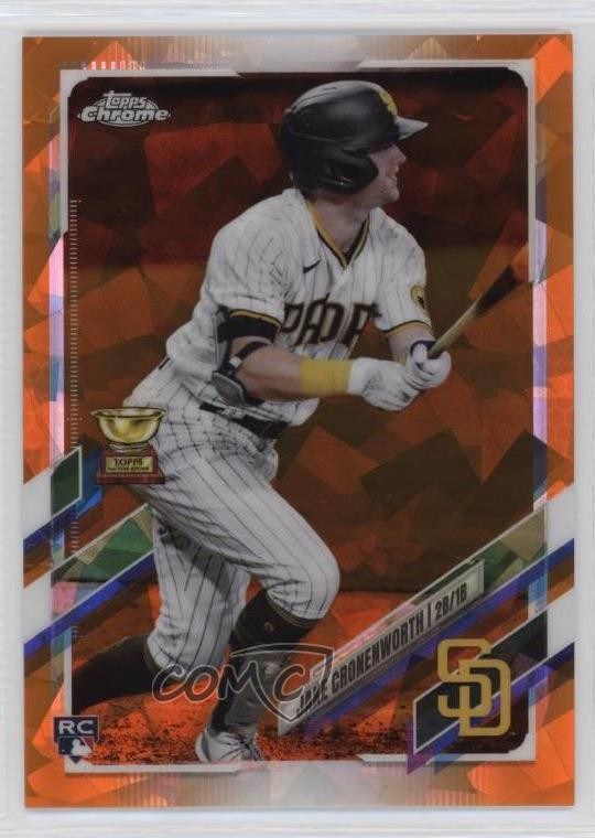 2021 Topps Chrome Sapphire Edition Orange 16/25 Jake Cronenworth Rookie RC v9t