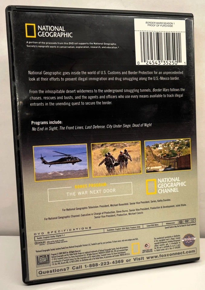 National Geographic Border Wars: Season One (DVD, 2016) - Image 2 of 4