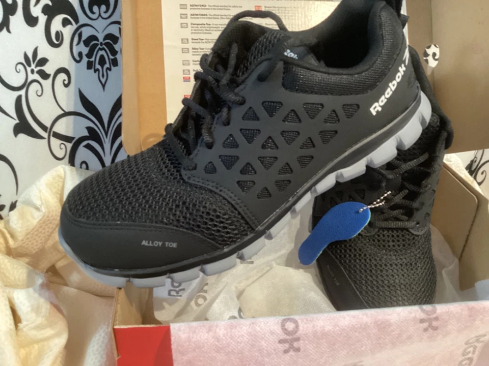 Zapato de trabajo deportivo para mujer Reebok RB041 talla 7,5 M punta de aleación. NUEVO. VER FOTOS. Foto 4 de 4