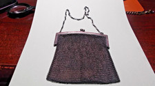Vintage Sterling Silver Mesh Purse 105 Grams