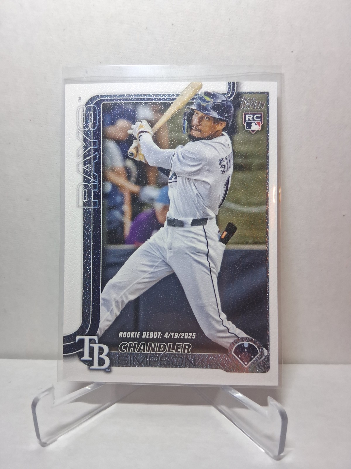 Chandler Simpson 2025 Topps Update Rookie Debut Canvas Parallel 25/50