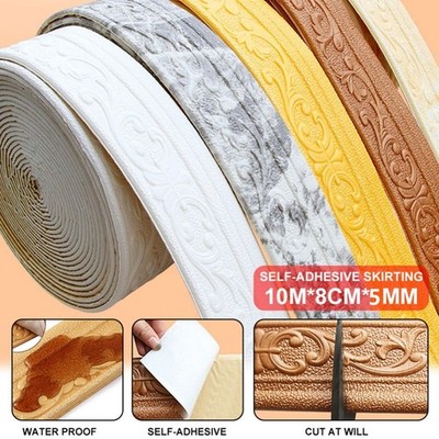 Temporary Decor DIY Home Decor 3D Wall Trim Waterproof Erosion Resistant