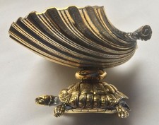 Antique Tiffany & Co Gilded Sterling Silver Figural ring tray or salt cellar