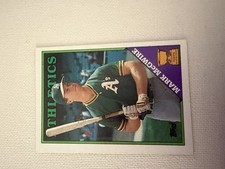 1988 Topps Baseball All-Star Rookie Mark McGwire Oakland A's Gold Cup Card #580
