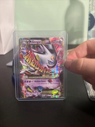 Pokémon Mega M Gengar EX XY166 Full Art Black Star Promo Holographic Card