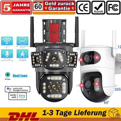 1/2/4 FUNK WLAN 4K HD WIFI IP NETZWERK CAMERA Outdoor AUßEN ÜBERWACHUNGSKAMERA