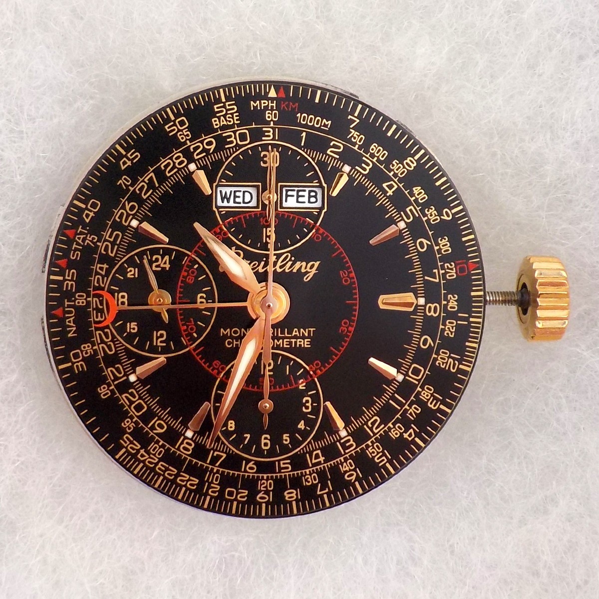 BREITLING NAVITIMER MONTBRILLINAT CHRONOMETRE 25 JEWEL AUTOMATIC MOVEMENT