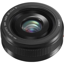 Panasonic LUMIX G 20mm f/1.7 II Aspherical Lens for Micro Four Thirds, Black