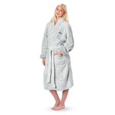 Northwest NFL Seattle Seahawks Women's Sherpa Bath Robe, 25" x 47", Gray