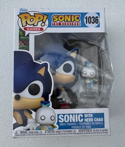 FUNKO POP Games: Sonic with Chao Vinyl Figure #1036 (Read Description)
