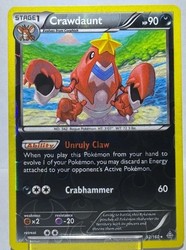 Crawdaunt 92/160 Reverse Holo XY Primal Clash Pokemon TCG Card