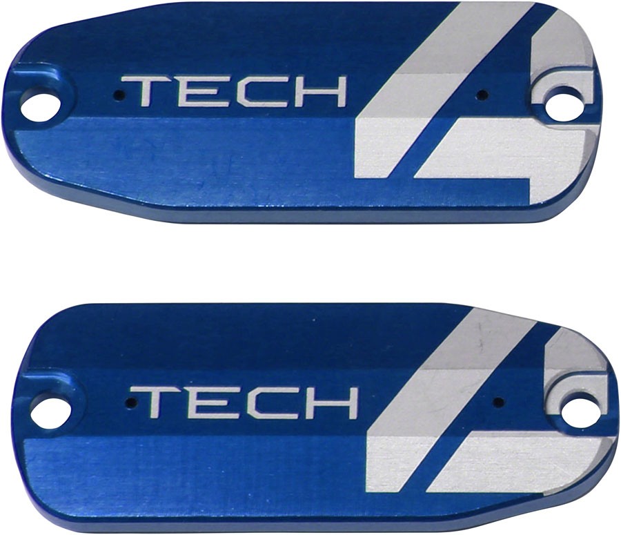 Hope Tech 4 Brake Reservoir Lid Pair - CNC Machined Aluminum Blue for MTB - XC 5390₽