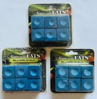 Minnesota Fats Billiard Pool Cue Chalk Blue 3 Packs 18 Total Pieces New Open