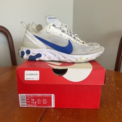 Nike React Element 55 SE SU19 White/Game Royal Sneakers
