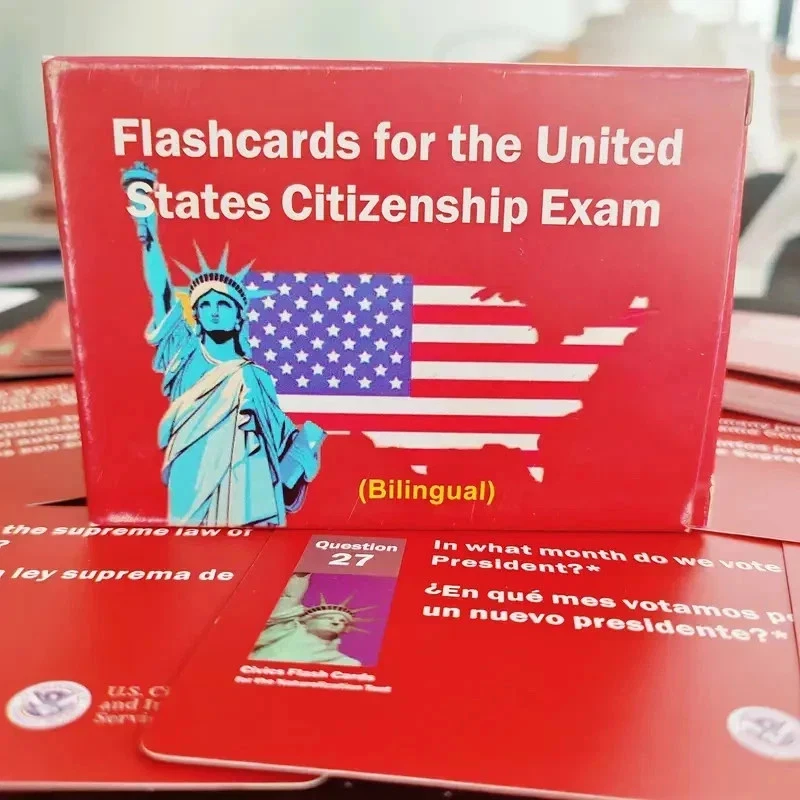 US Citizenship Flash Cards 2025, Naturalization Study Guide English Spanish Test - Image 4 of 4