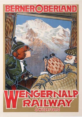 BERNER OBERLAND WENGERNALP RAILWAY SWITZERLAND 1910