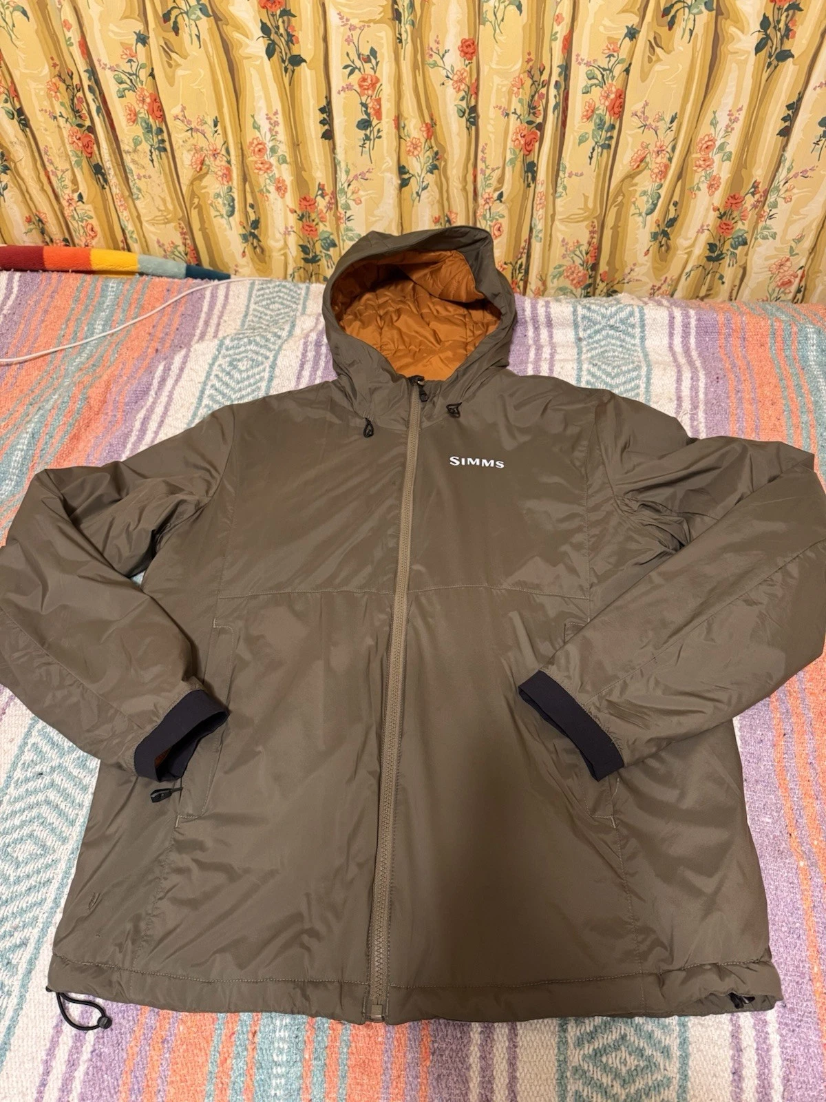 SIMMS - MidCurrent Hooded Jacket - Med - Dark Stone - Primaloft -Fish -Insulated