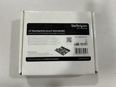 StarTech.com BRACKET25X2 Dual 2.5  to 3.5'' Hard Drive Bay Mounting Bracket - 2.5