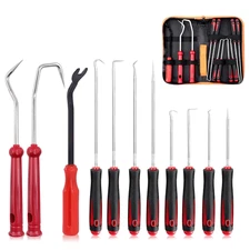11 Piece Heavy Duty Precision Hook Set Long & Mini Precision Hooks Puller, Car A