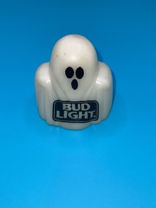 Vintage Bud Light Ghost Bottle Topper Budweiser Beer Halloween