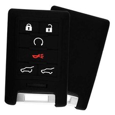 KeyGuardz Keyless Remote Car Smart Key Fob Outer Shell Cover Soft Rubber Black