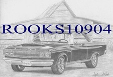 1965 Dodge Coronet MUSCLE CAR ART PRINT