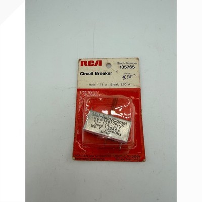 RCA Mel-Rain/Comel Circuit Breaker 1.75A Hold 3.00A Break 125V 1457061-15 Vtg