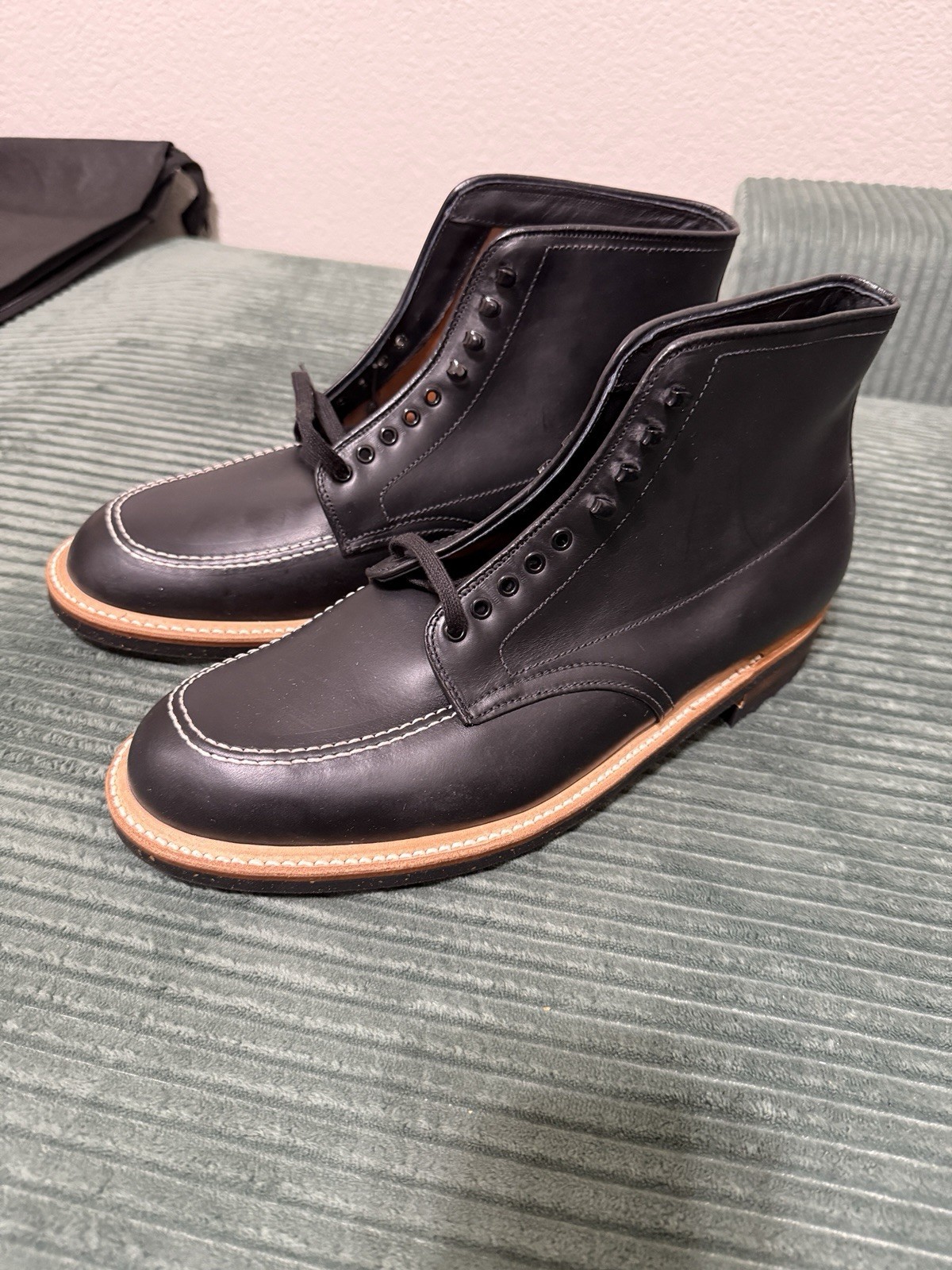Alden 401 Black Workboot Calf Indy Boot | Alden Model Project