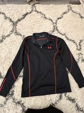 Under Armour Youth L Fitted Cold Gear 1/4 Zip Pullover Sweater Performance