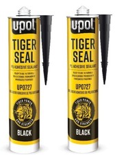 310 mL U-POL Tiger Seal Polyurethane Adhesive Sealant Black UPO727 (2 Pack)