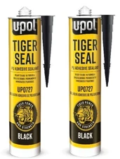 310 mL U-POL Tiger Seal Polyurethane Adhesive Sealant Black UPO727 (2 Pack)